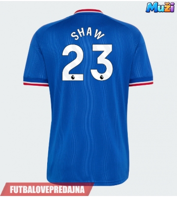 Lacne Muži Futbalové dres Manchester United Luke Shaw #23 2026-27 Krátky Rukáv - Preč